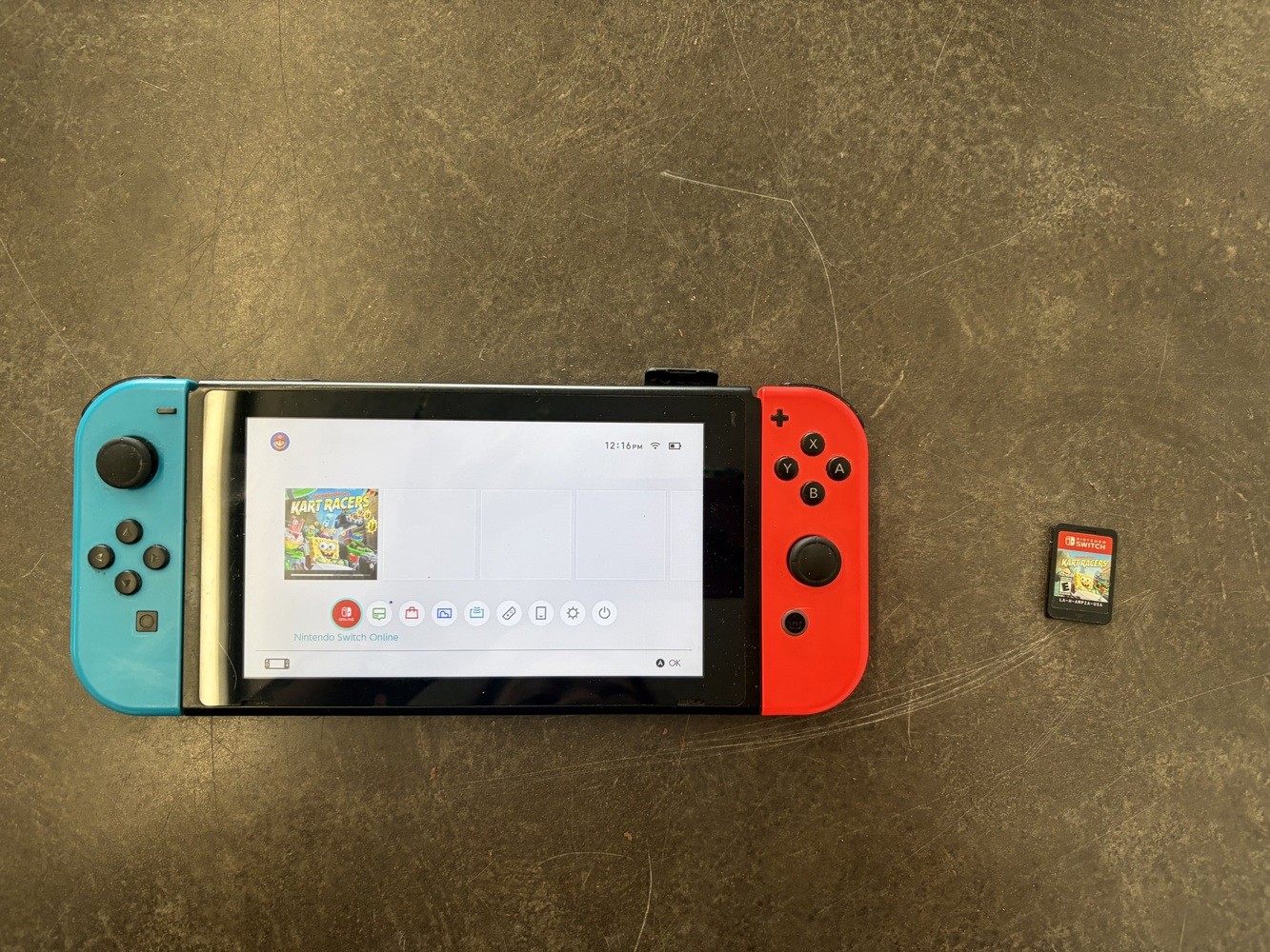 NINTENDO SWITCH WITH NEON BLUE , AND NEON RED JOY-CON MODEL: HAC-001(-01)
