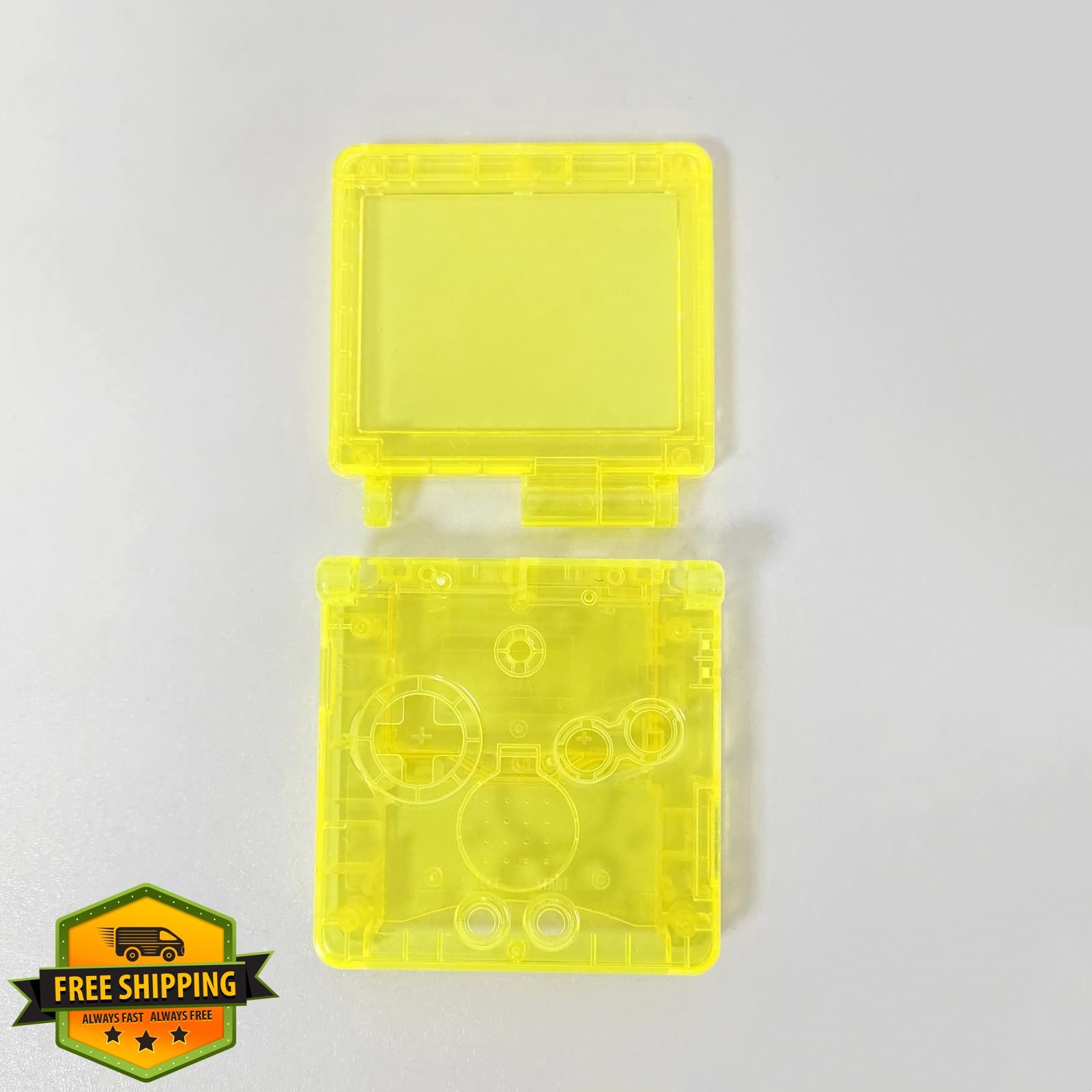 Hzxkqmil GBA SP Shell Clear Yellow