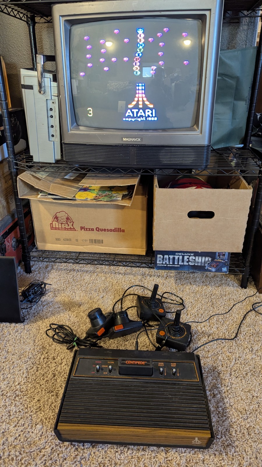 ATARI 2600 Console w/Controllers – Coeaned, Tested, Works!