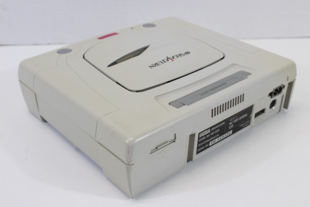 SEGA Saturn White Console Controller x2 AC AV HST-3220 SS JP Japan WORKING #5