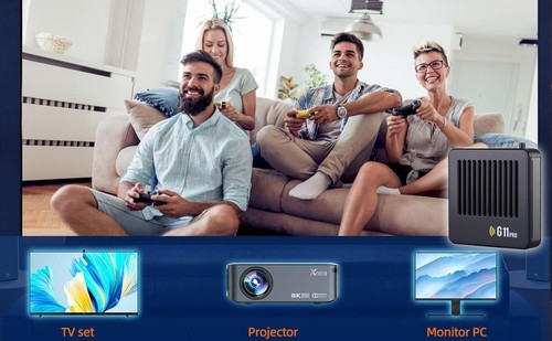 All8Bit G11 Pro 100K Games Dual Controllers Portable Plug & Play Gaming Console