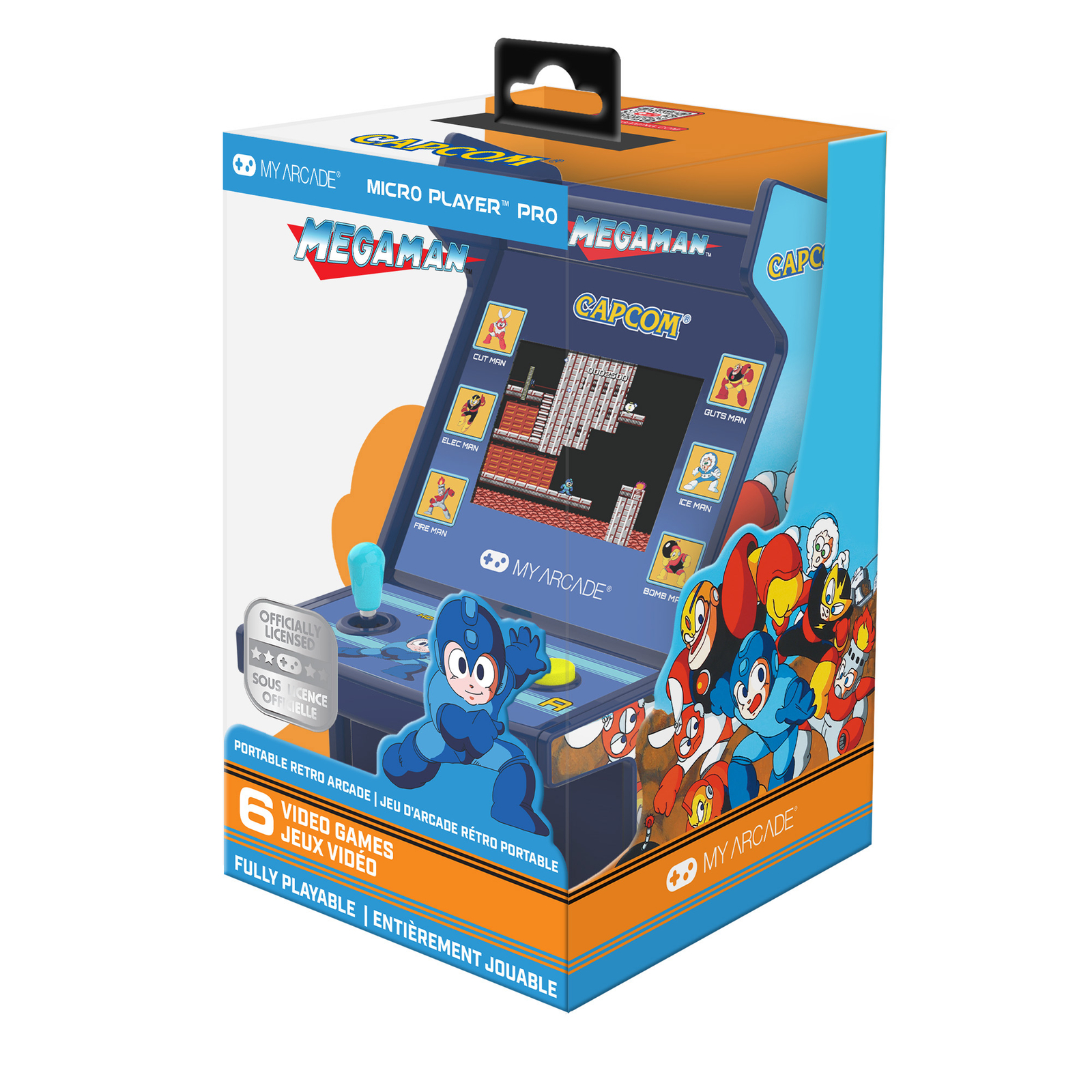 My Arcade MEGA Man Micro Player Pro: 6 Video Games 6.75″ Mini Arcade Machine