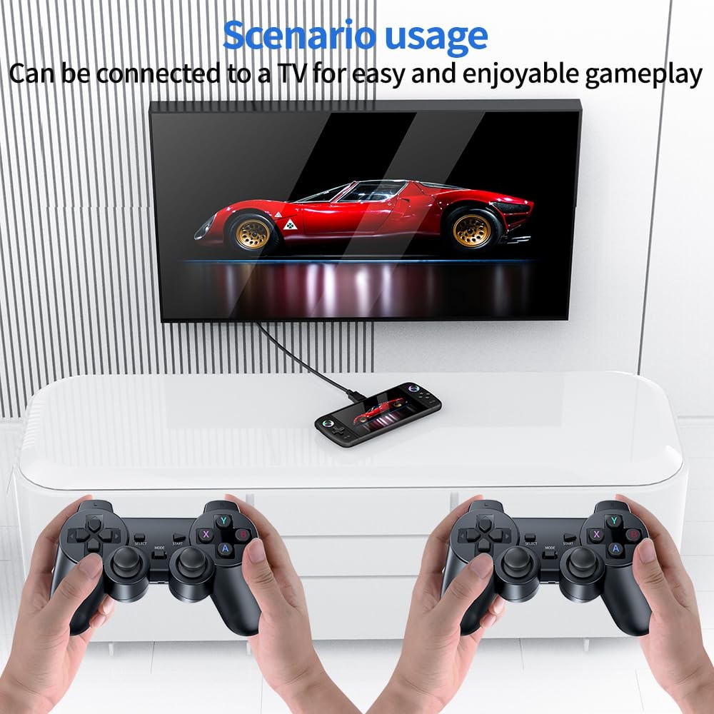 M27 Retro Handheld Game Console,7-inch IPS Screen Portable Android Gaming Han…