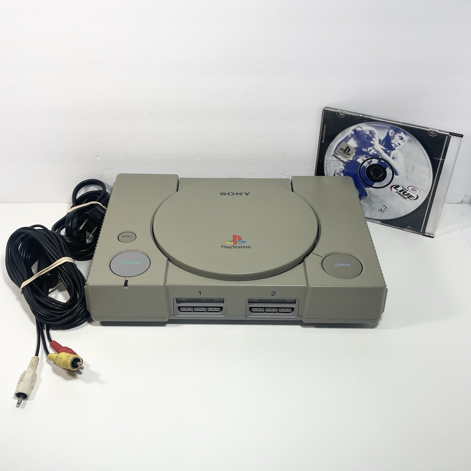 Sony PlayStation 1 PS1 Console Bundle + Cables & Video Game Tested (READ)