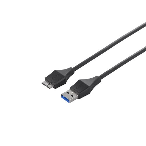 Buffalo BUFFALO Universal Connector USB 3.0 A to microB Slim Cable Black 2m