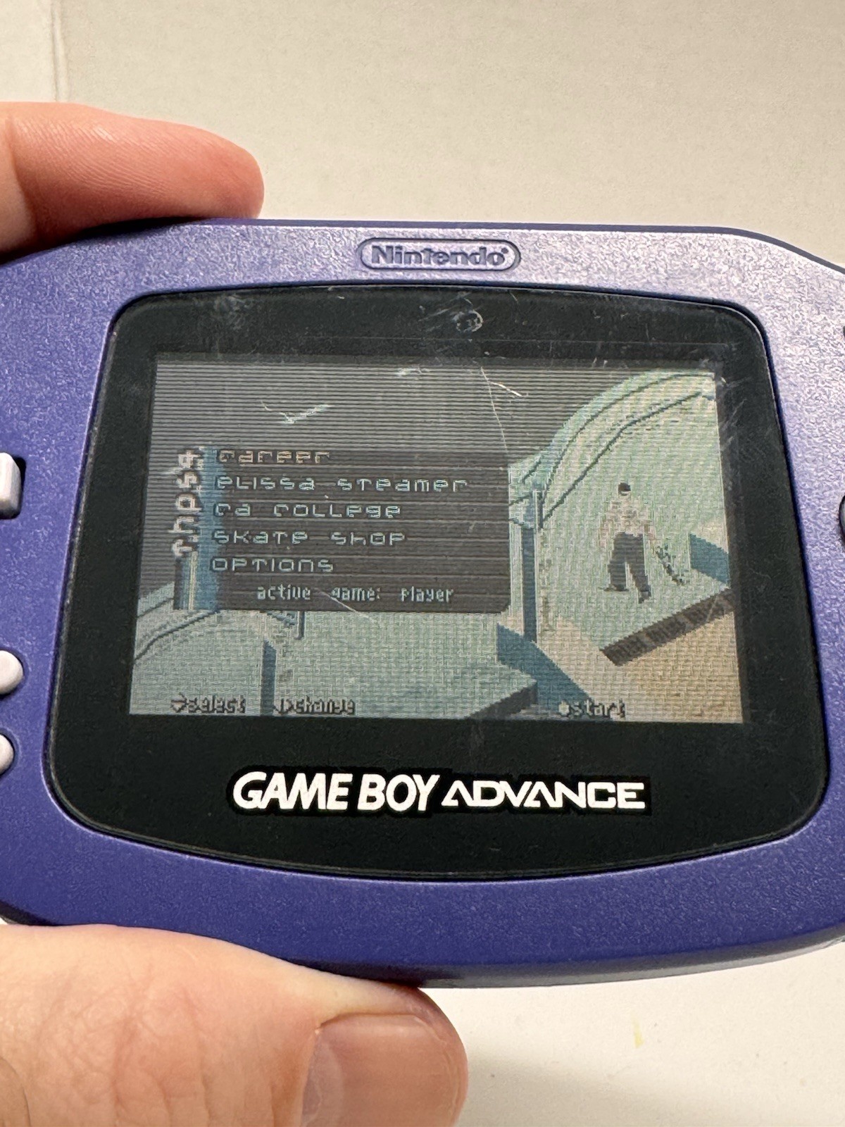Game Boy Advance Indigo – AGB-001 Nintendo Console – Tested/Working 2 Games