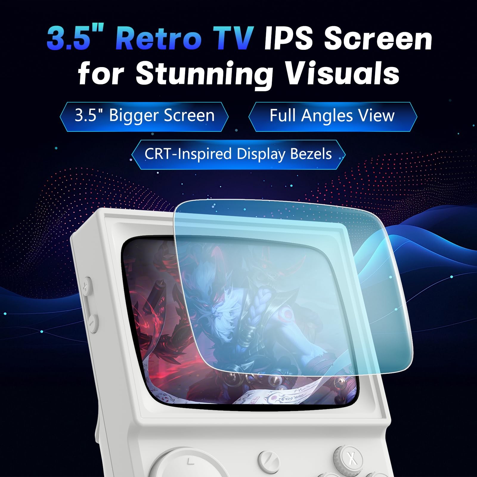 R36T Retro Handheld Game Console, Portable Retro Gaming Console with 3.5” CRT…