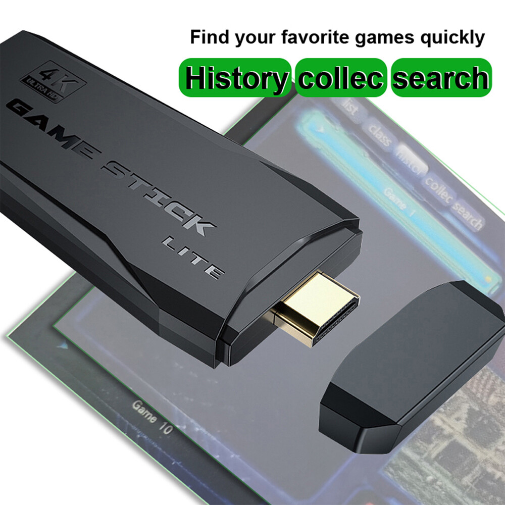 2.4G 4K Wireless HD TV Video Game Console 10000+Built-in Games+ 2 Gamepad USA