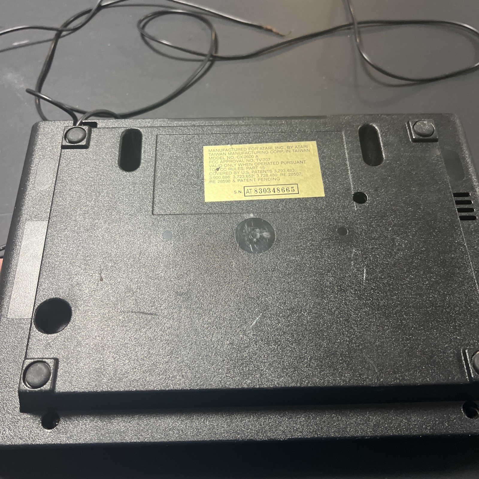Atari 2600 CX-2600A Console Untested AS IS FOR PARTS OR REPAIR