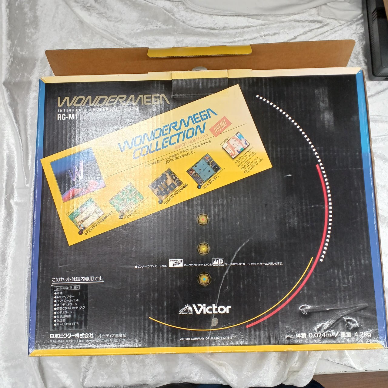 VICTOR Wonder Mega RG-M1 Sega Mega Drive CD Combo Console Japan Karaoke MIDI