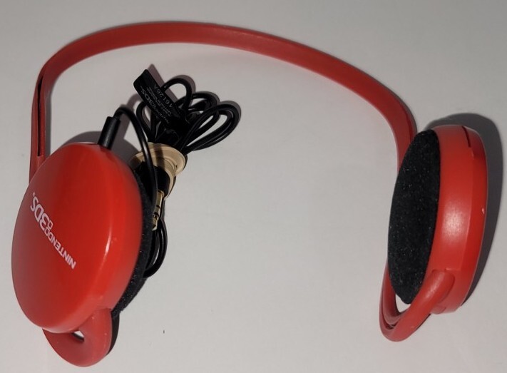 Nintendo 3DS Headphones Mario Red OEM Plug In Tested 8.5/10
