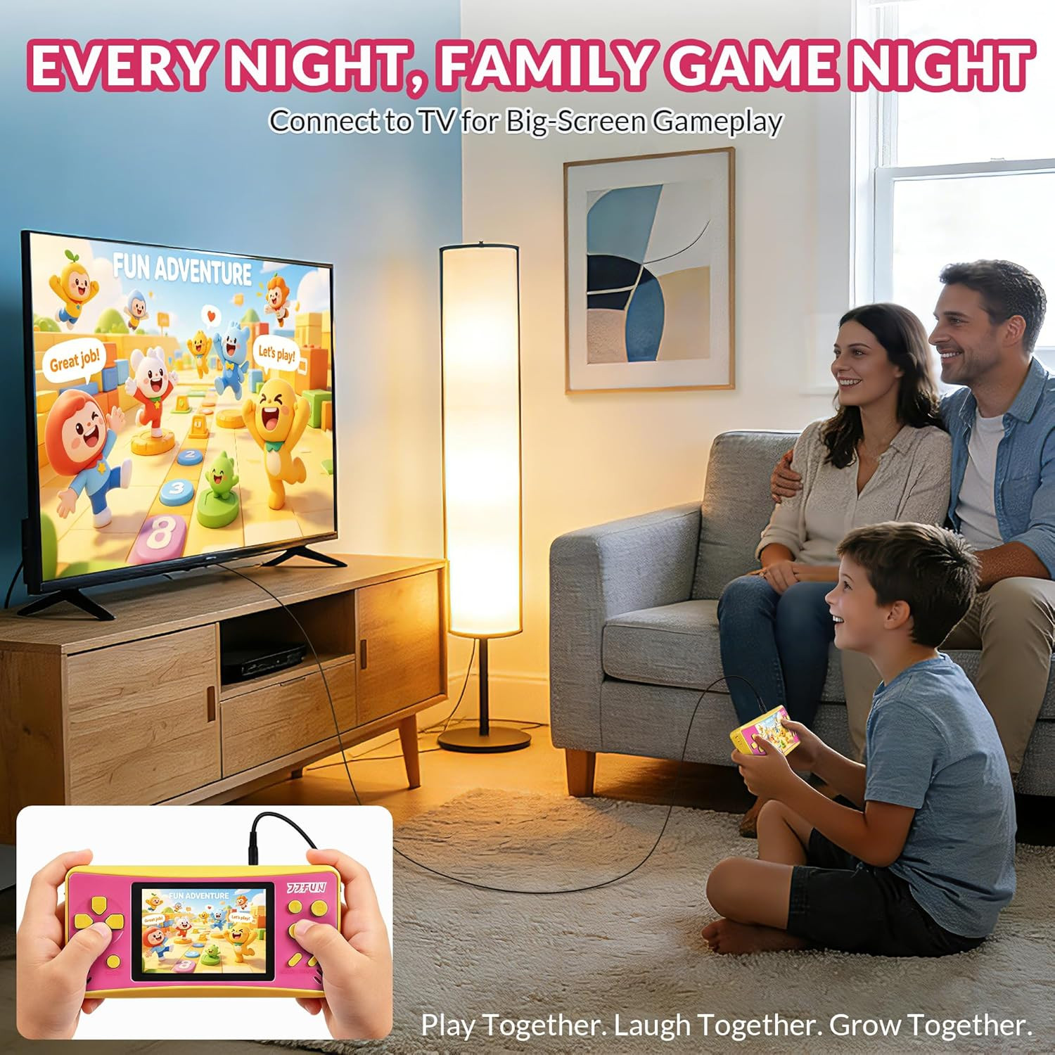 Handheld Game for Kids,Preloaded 168 Retro Video Games, Portable Gaming Player w