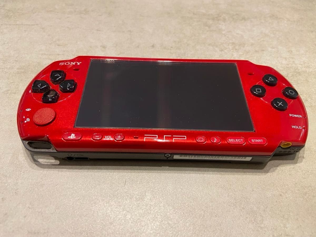PSP-3000RR Red Limited Edition Console with Charger & Case