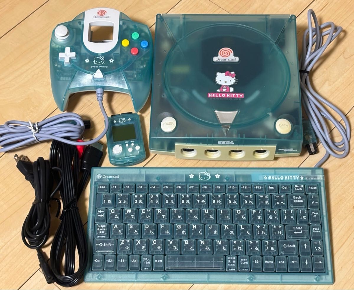 SEGA Dreamcast Hello Kitty Limited Edition Console Set HKT-3000 Japan Tested