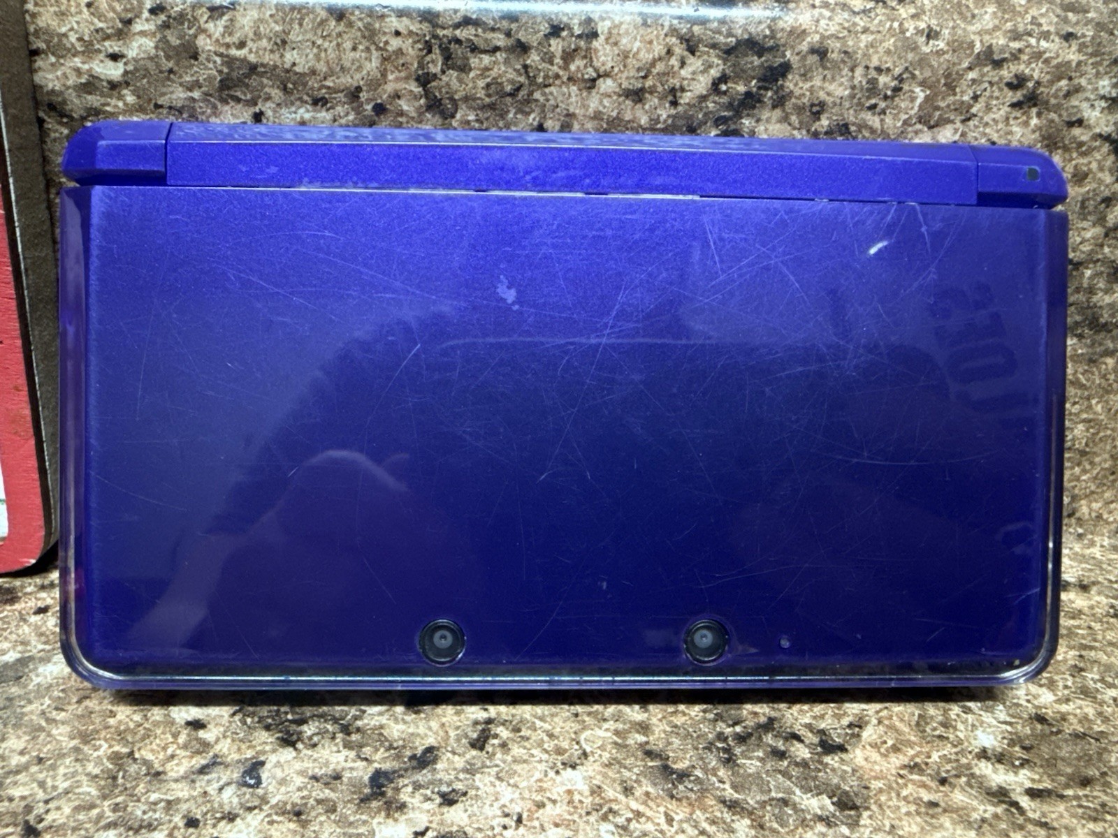 Nintendo 3DS Midnight Purple Gaming Console *Missing Stylus* Tested/Works!