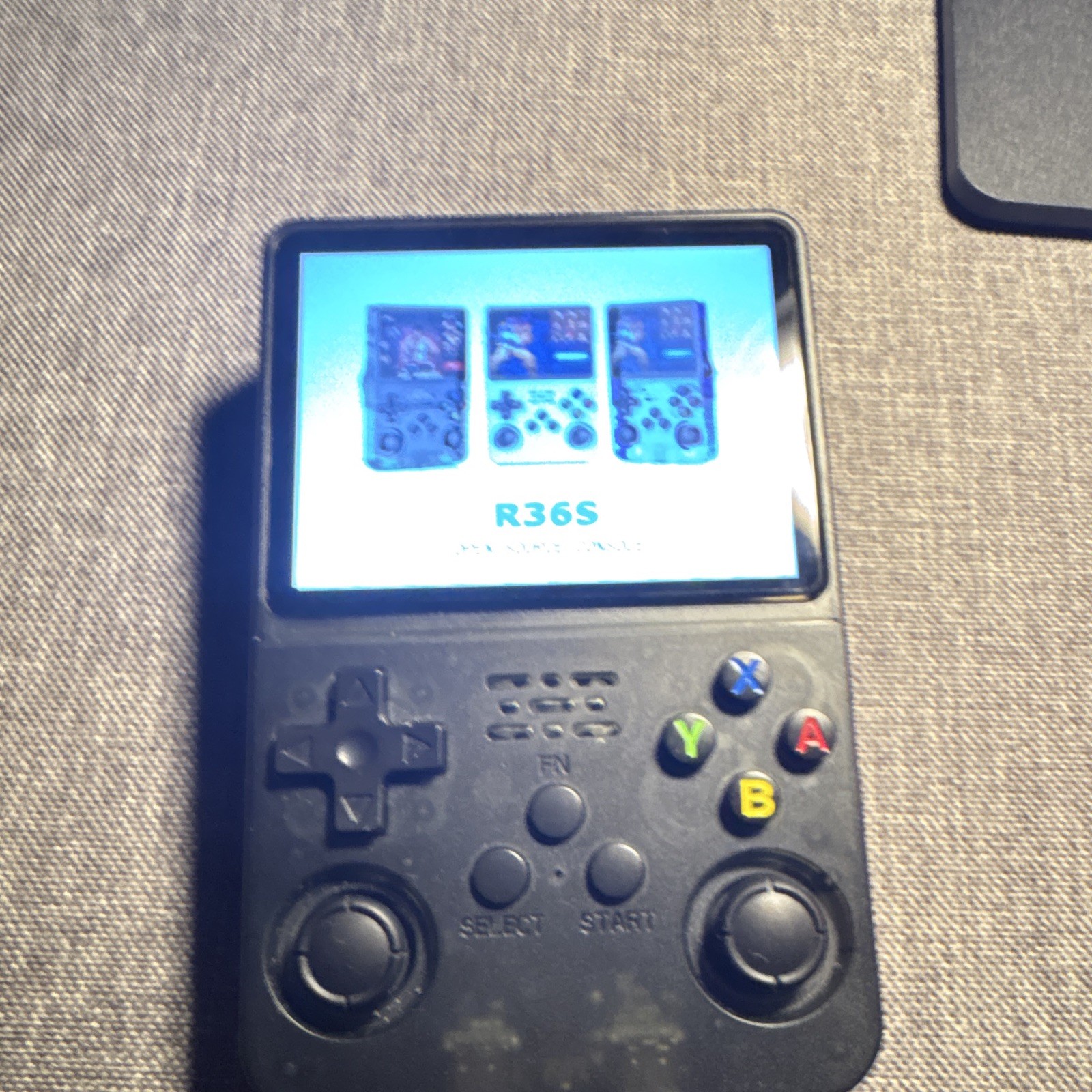R36S Open Source Handheld Game Console, Black 64GB Wi-Fi USB-C Region Free