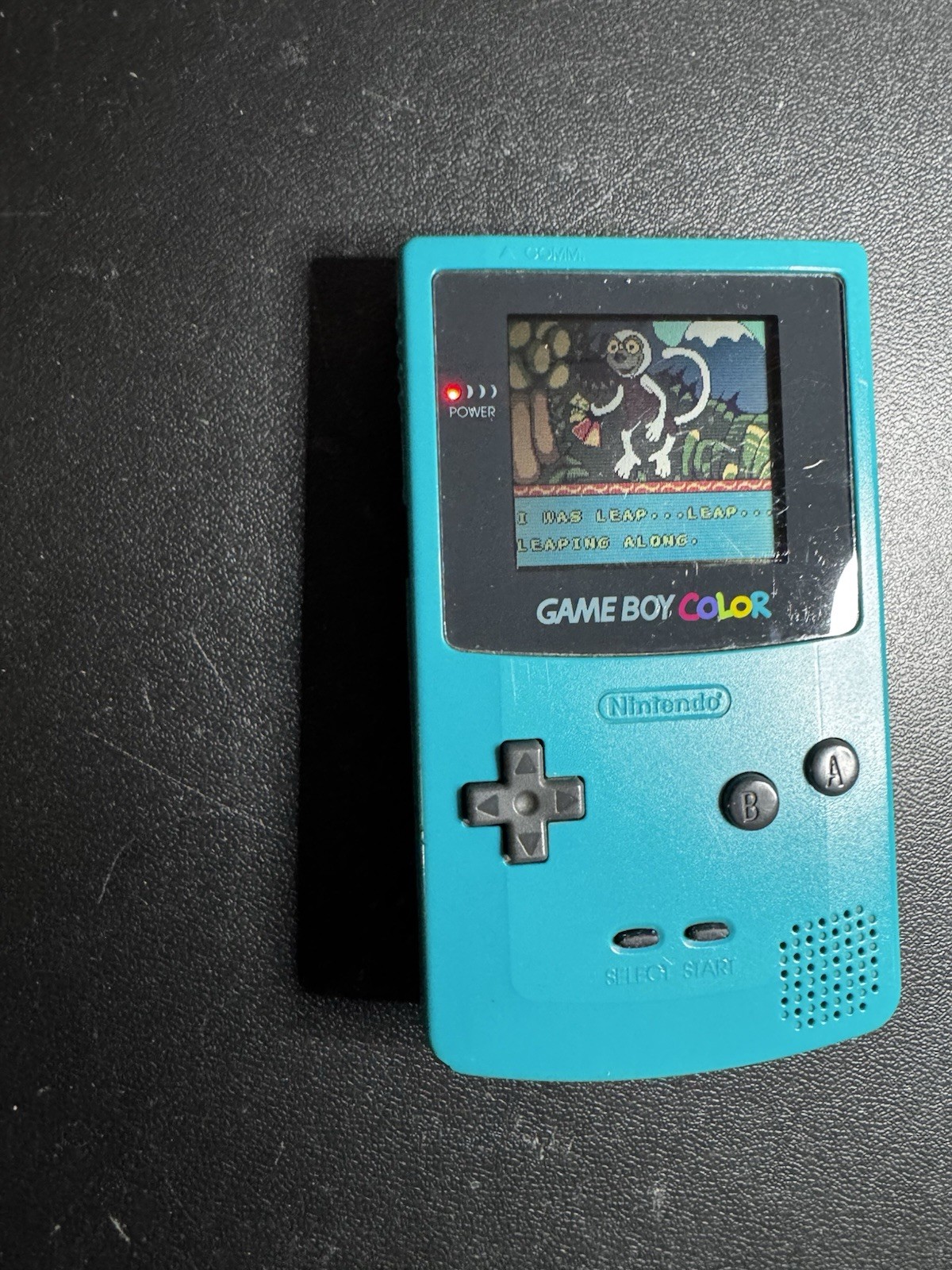Nintendo Game Boy Color Blue Teal W/ 2 Games Tested Works Zoboomafoo