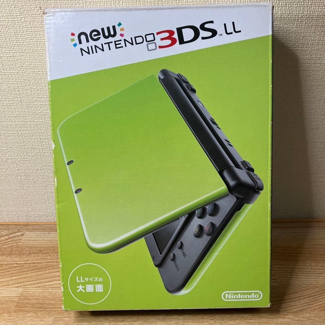 Nintendo New 3DS LL XL Lime Green Black Console Japanese Version Region Locked J