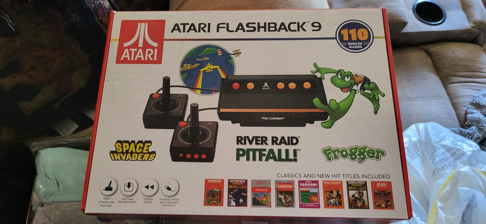 Atari Flashback 9 AR3050 HDMI Game Consoles w/ Wired Joystick Controllers Black
