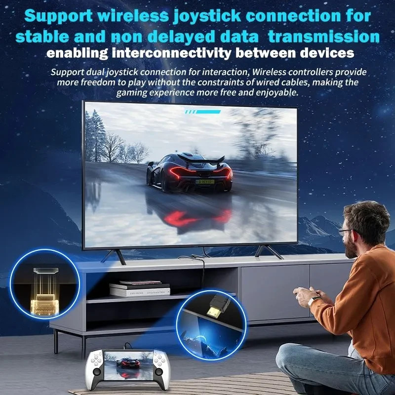 SF3500 5” IPS Handheld Game Console 64G 3000mAh Retro Player Xmas PARTY GIFTS