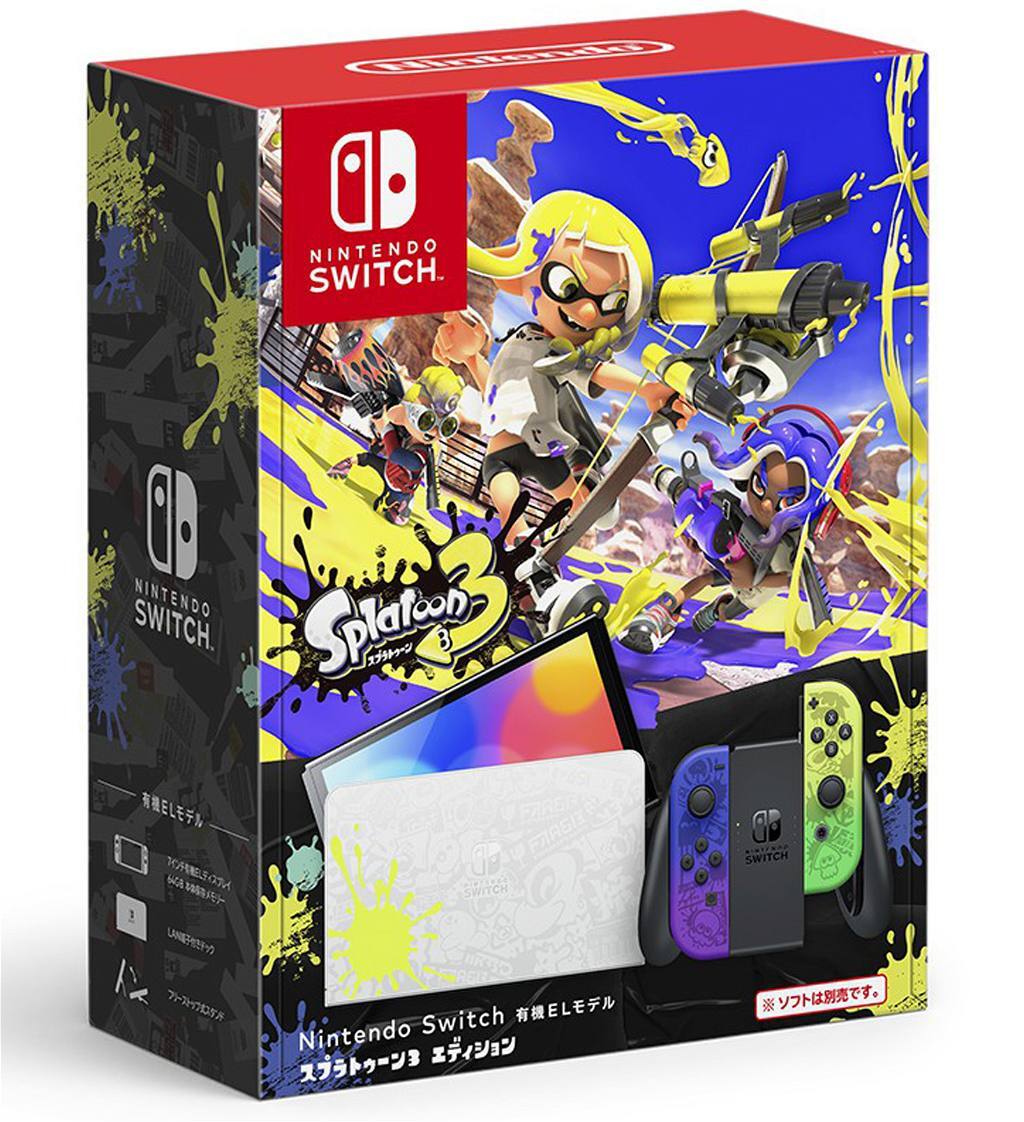 NEW Nintendo Switch OLED SPLATOON 3 64GB SPECIAL Limited Edition Console – Hot!