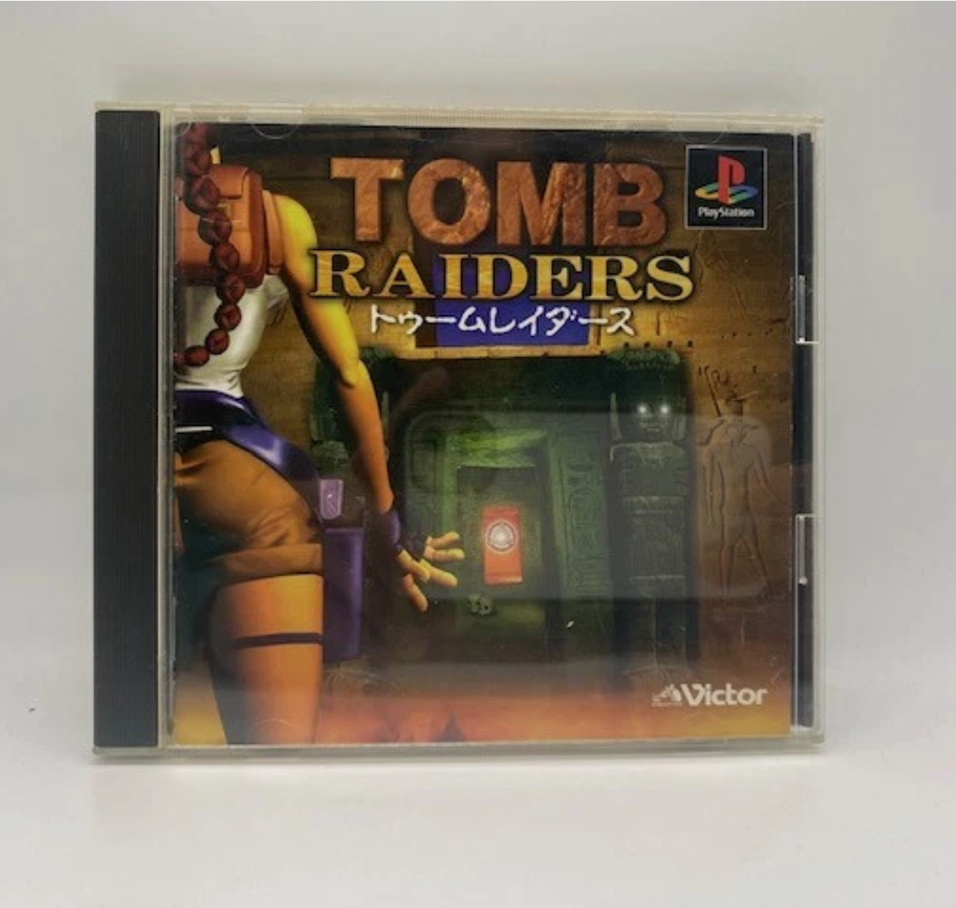 PS2 Playstation2 Console w/ TOMB RAIDER 1-5 set Slim Black SCPH-70000 JP Ver.