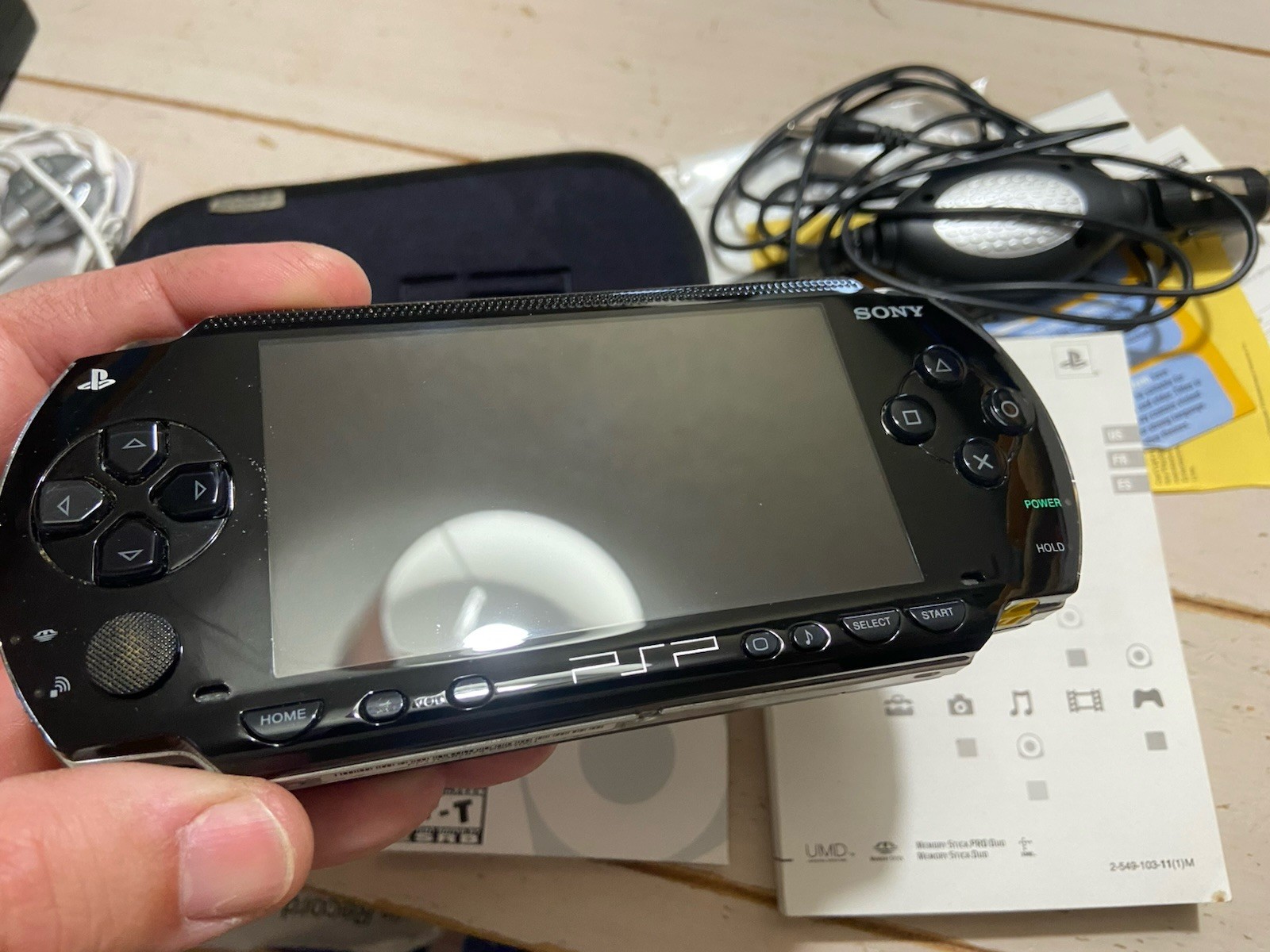 Sony PSP 1001 Console System W/ Box & Paperwork Etc NEW BATTERY Adult Owned