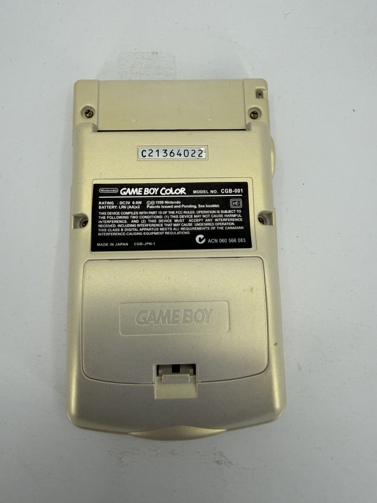 Nintendo Game Boy Color PIKACHU GOLD & SILVER – GBC Gameboy RESTORED NEW BODY