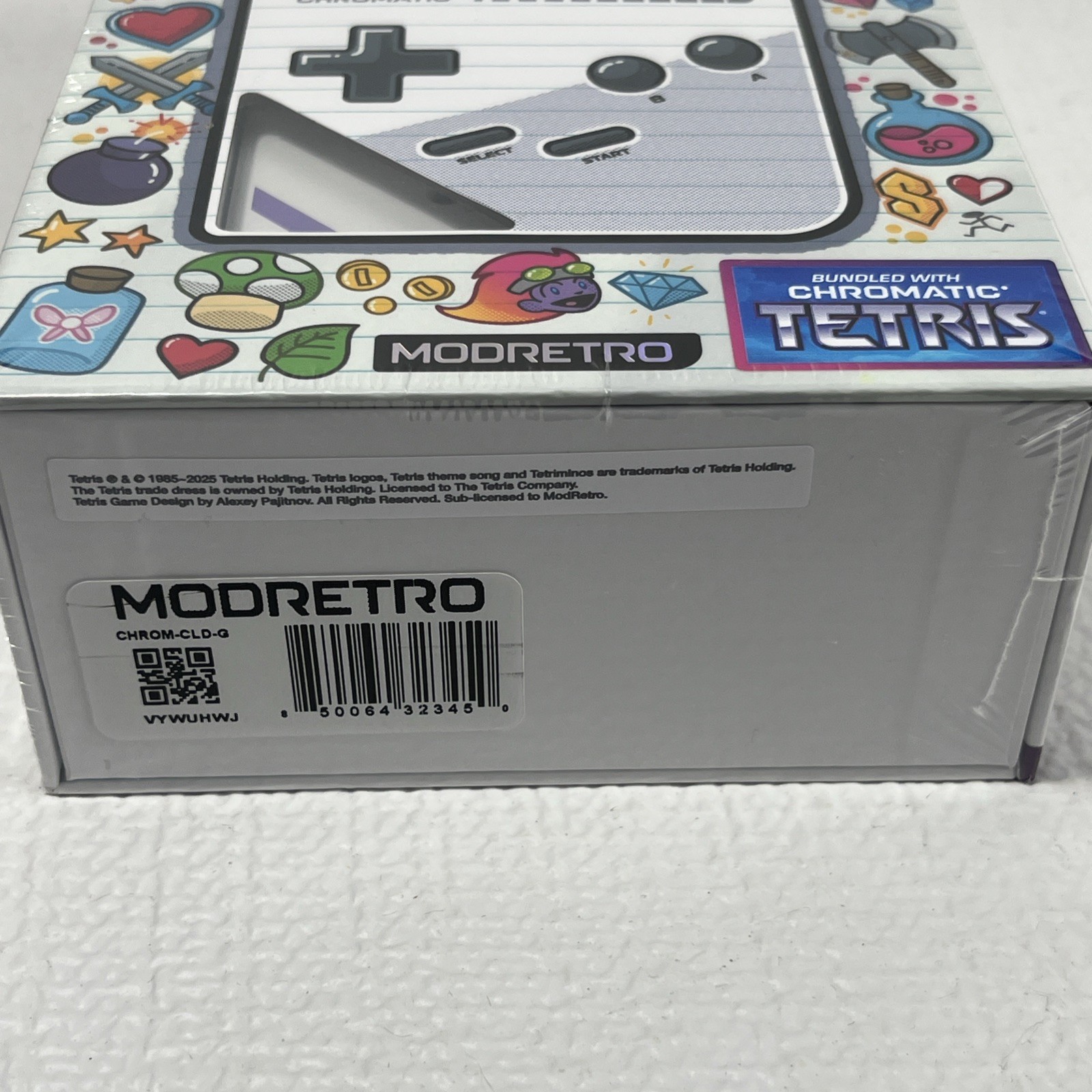 Mod Retro Chromatic w/ Tetris Game NEW Sealed Grey Gorilla Glass