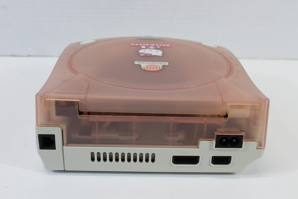 SEGA Dreamcast Hello Kitty Pink Console Controller AC AV HKT-3000 TESTED WORKING