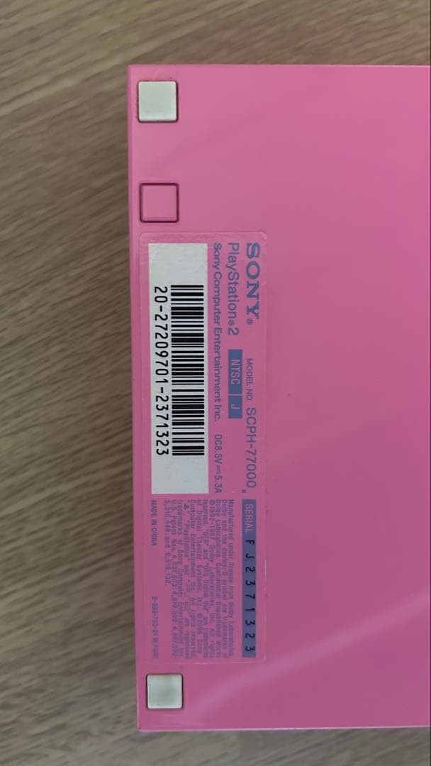 PS2 Slim Console System SCPH-77000 PK Only for NTSC-J PINK Playstation 2 USED JP