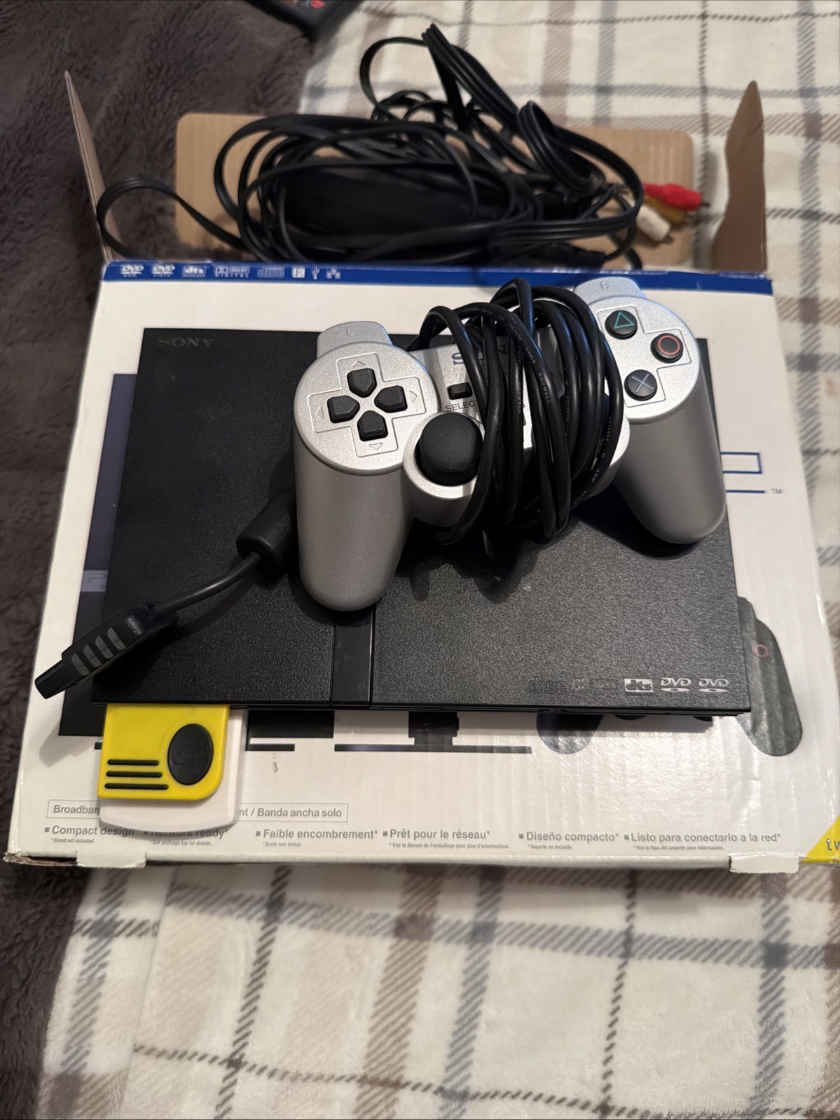 Sony PlayStation 2 PS2 Slim Console Complete. Tested Working