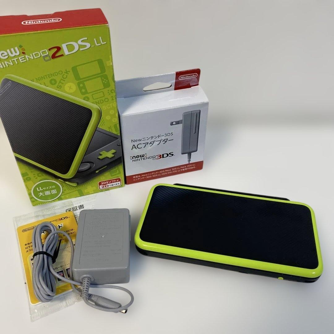 3DS/2DS/DS New Nintendo 2Ds Ll Body Black/Green Japan