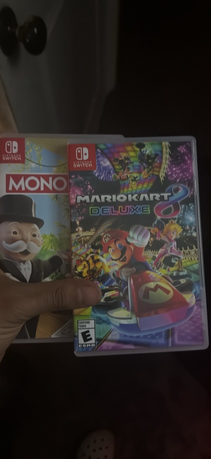 Nintendo Switch OLED Model Gray White Mario Kart 8 Deluxe Monopoly