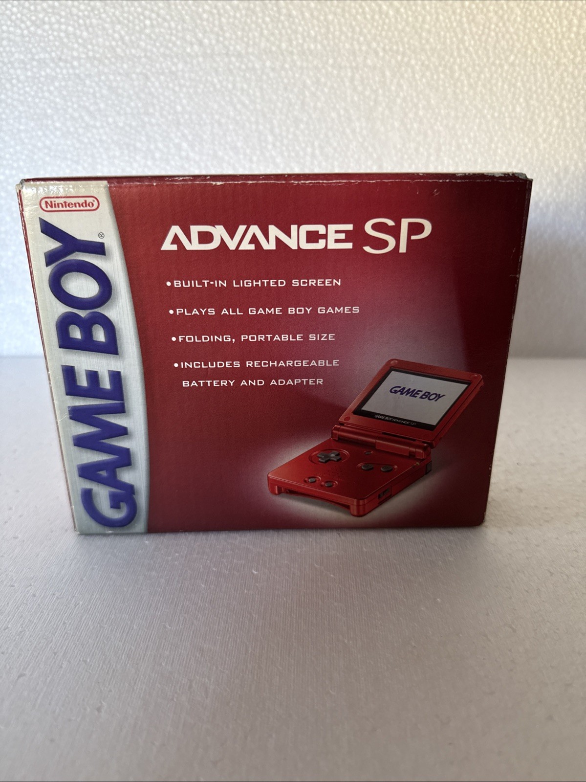 Nintendo Game Boy Advance SP GBA Flame Red Console Sealed Box Rare New Sealed