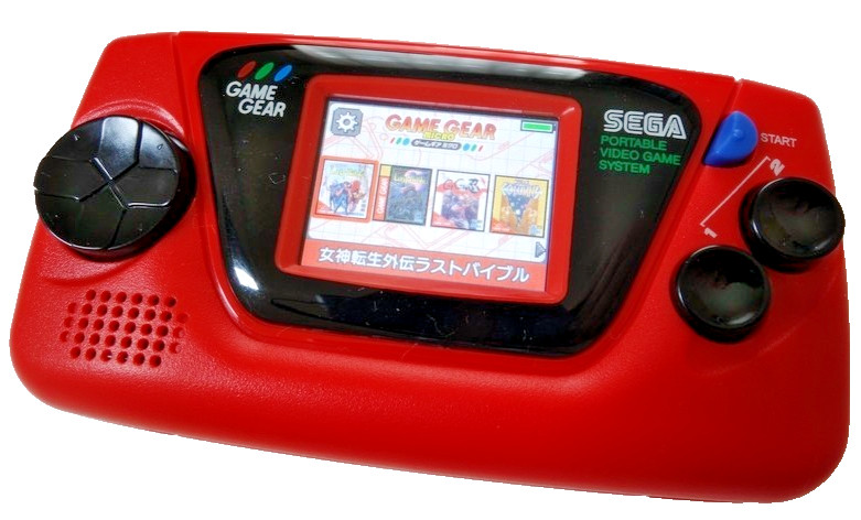 SEGA Game Gear Micro Red Console Handheld New Sealed Japan 4 Built-in Games