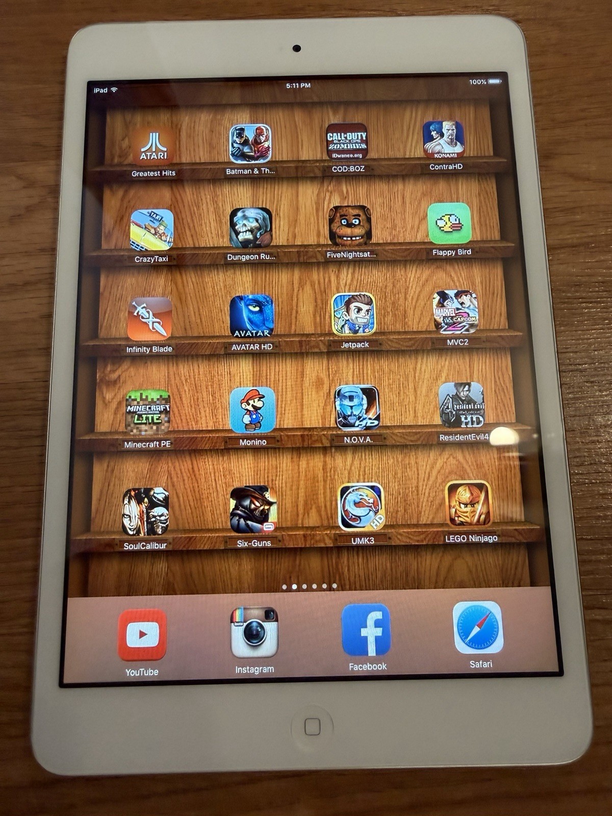 100 Rare Retro Games iPad Mini 1st Gen 16GB Contra Soulcalibur Six-gun Lego