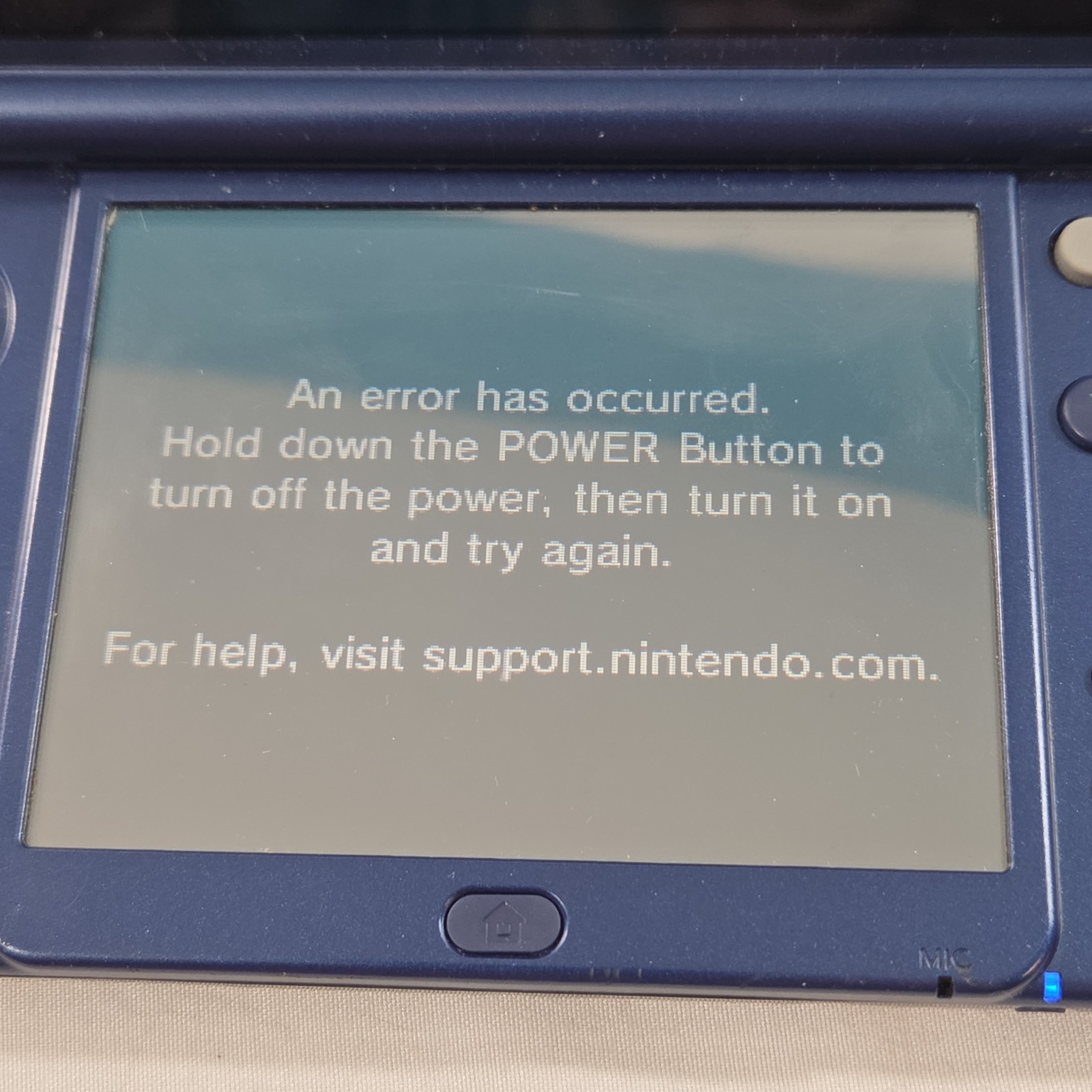 Nintendo 3DS XL Galaxy Edition Handheld System FOR PARTS OR REPAIR ONLY READ