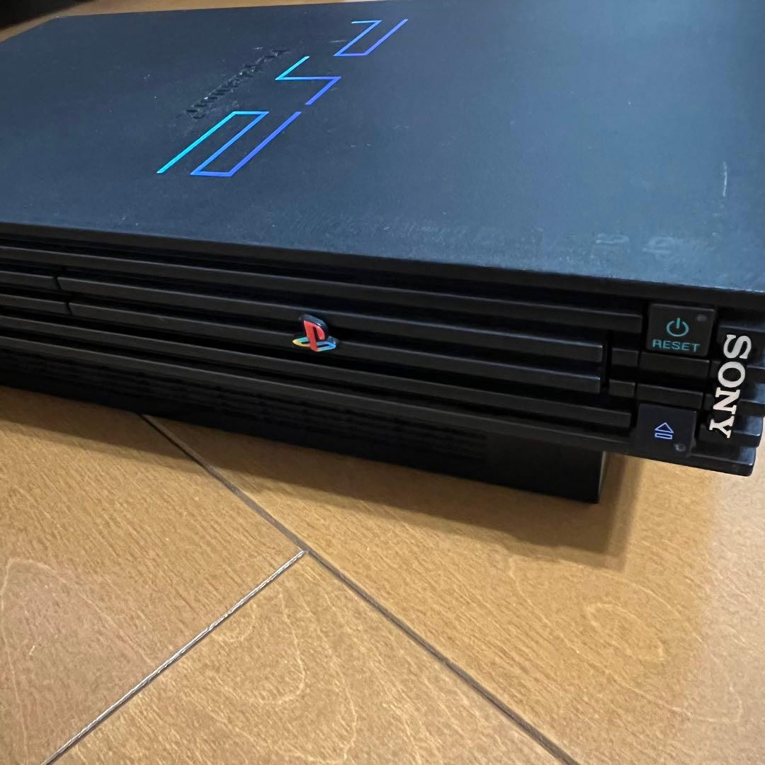Sony PlayStation 2 Midnight Black SCPH-50000 Console Fat PS2 NTSC-J Tested Work