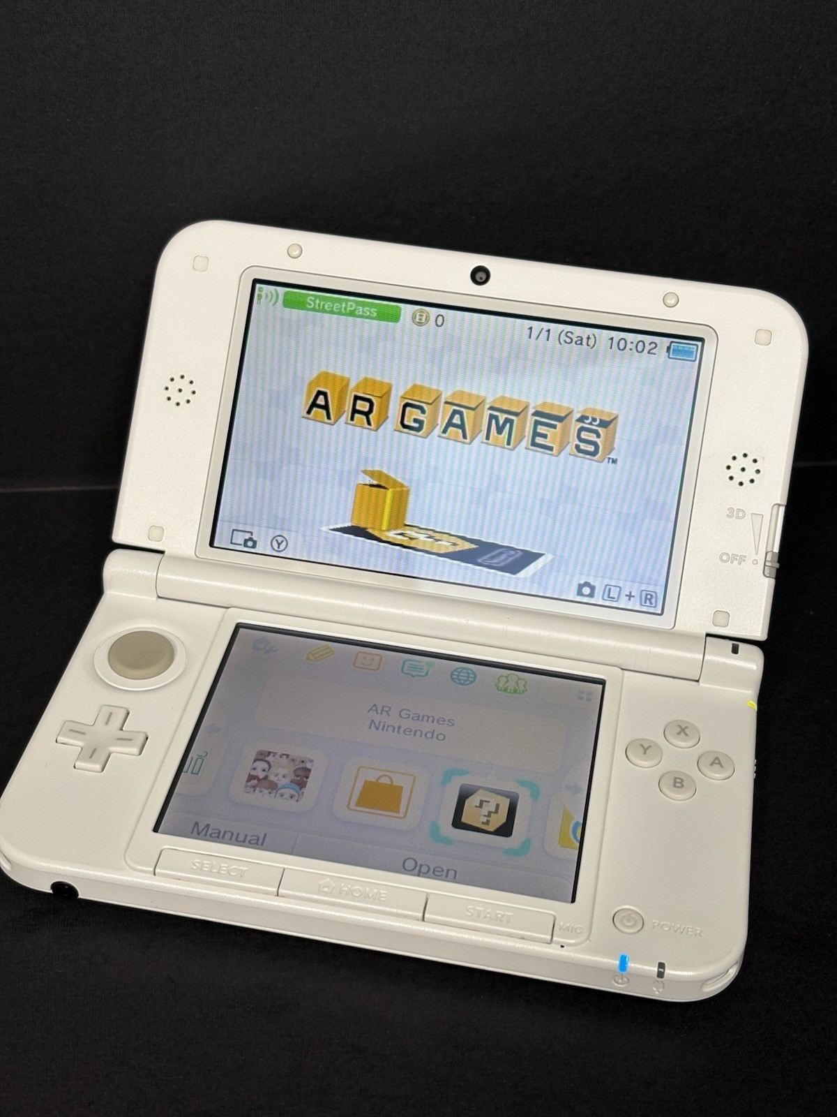 READ US Nintendo 3DS XL Animal Crossing Handheld – Charger & Stylus WORKING