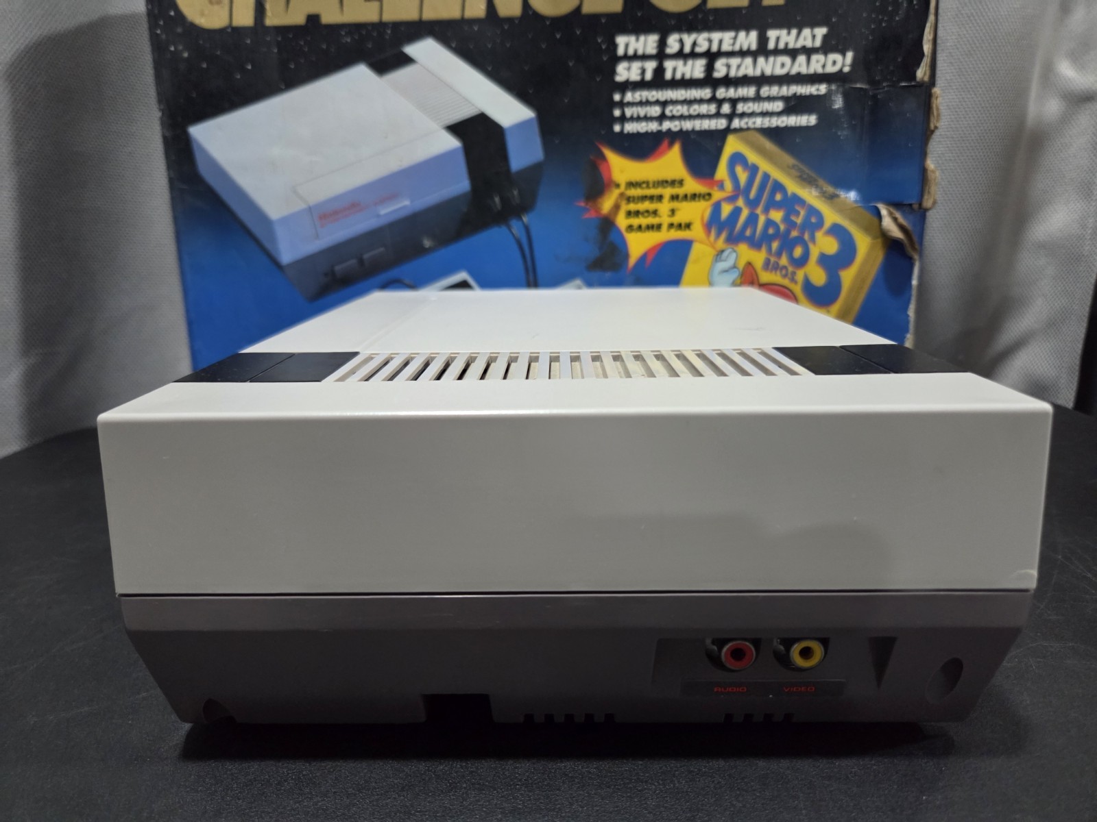 1992 Nintendo NES CHALLENGE SET In Box W/ Super MARIO Bros. 3 CIB NO Styrofoam