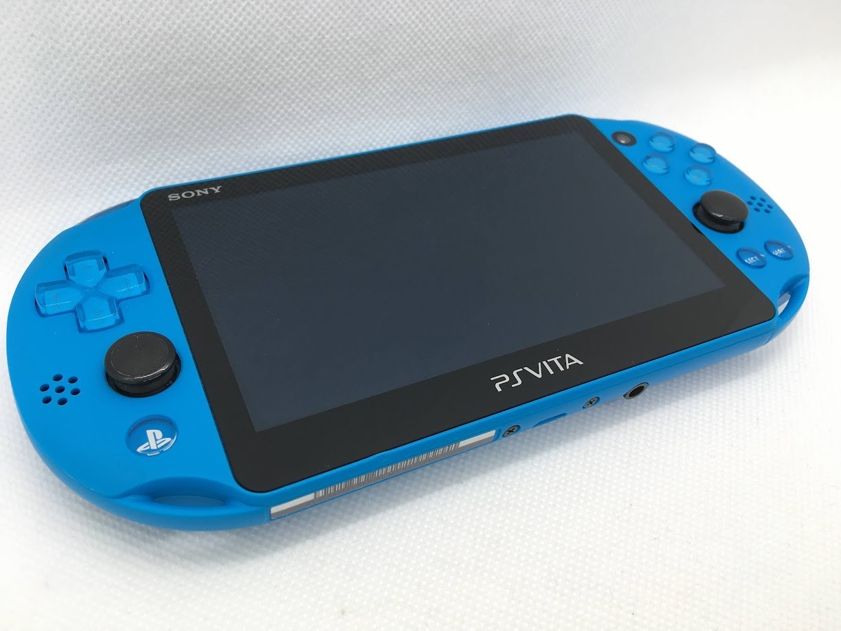[N MINT] Sony PS Vita Aqua Blue PCH-2000 ZA23 Slim Console Wi-fi w/Box