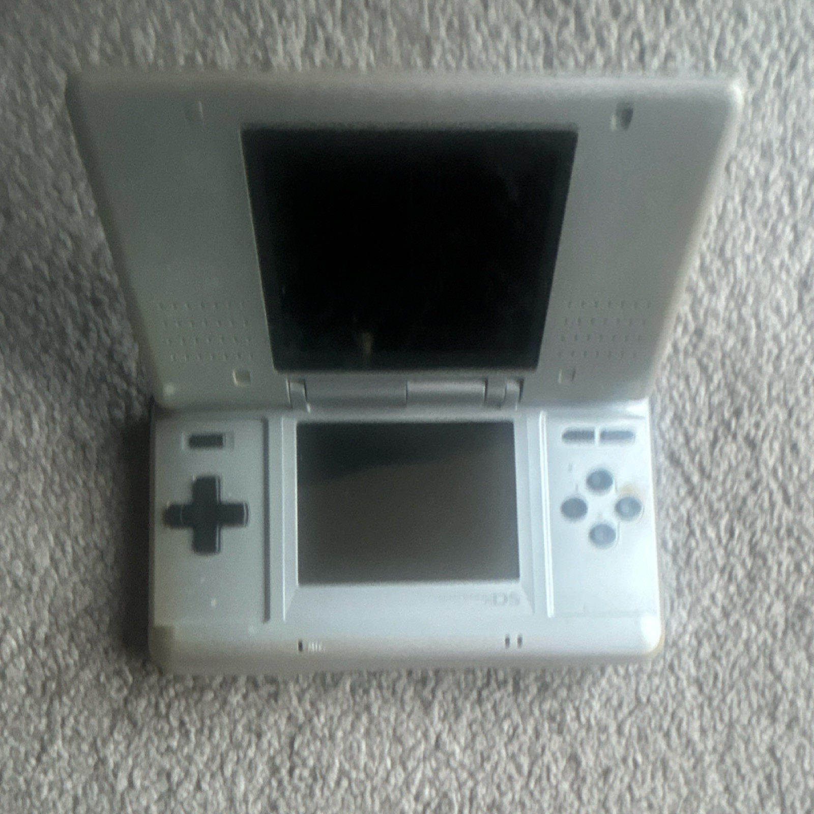 Nintendo DS Silver Handheld Console Dual Screen Touch Screen NTR-001