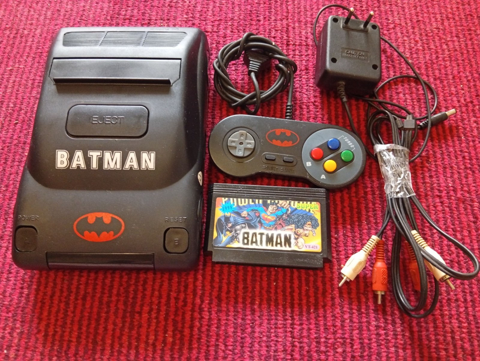 Dendy BATMAN rare console 90s – 60pin Famicom Pegasus Famiclone working