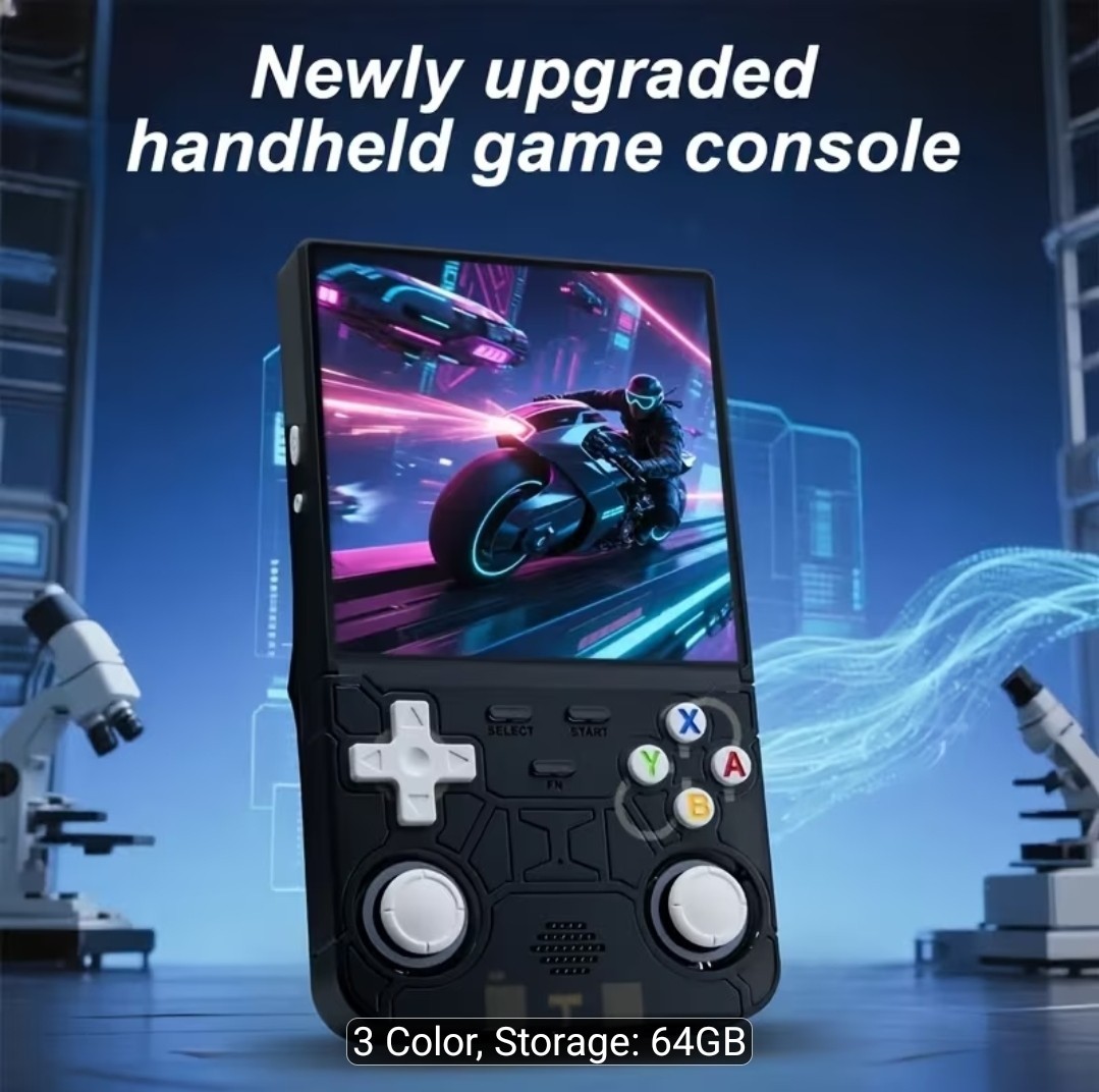 R36 Ultra 4″ 720×720 Handheld Game Console 64GB Wi-Fi USB-C Purple