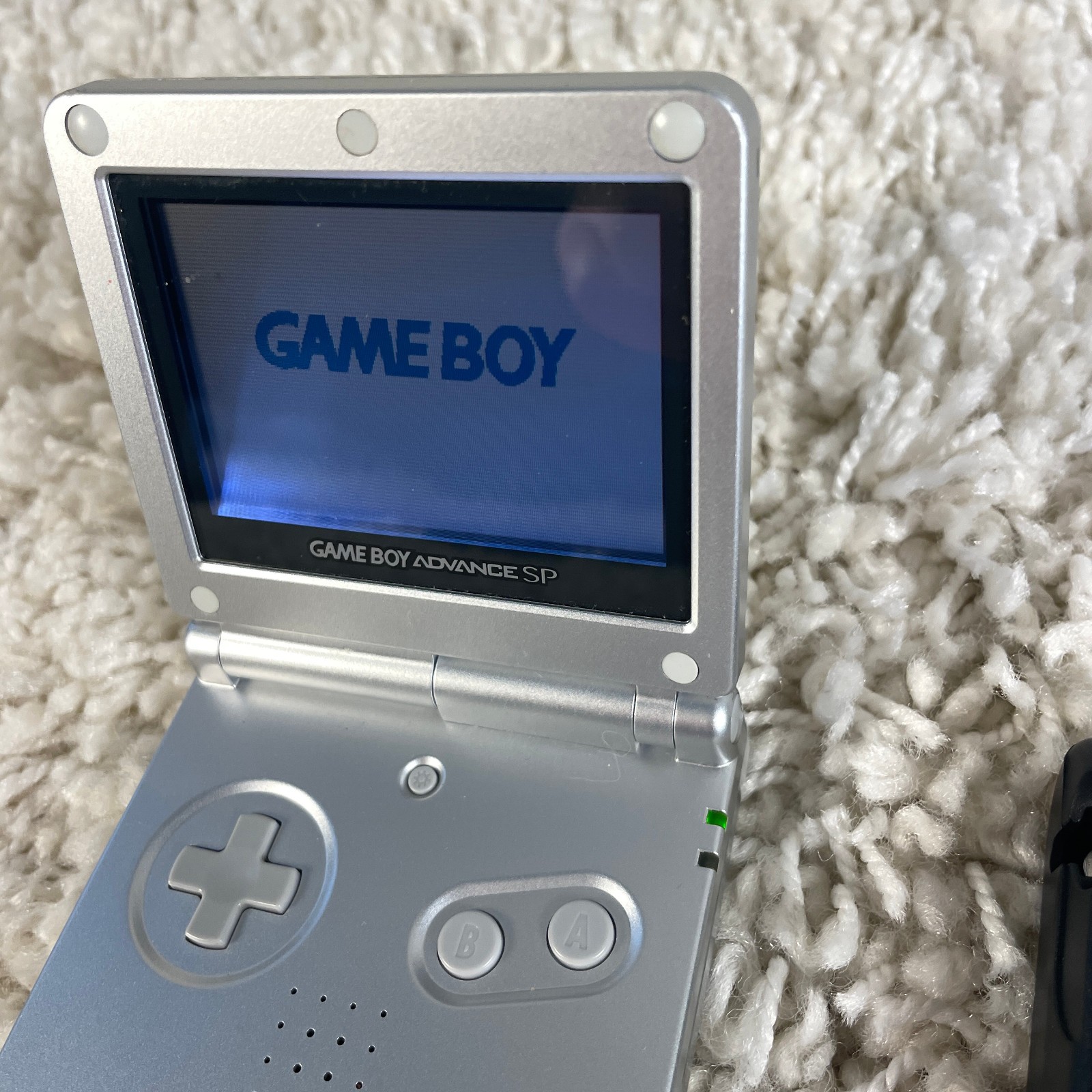 Nintendo Gameboy Advance GBA SP Platinum Silver Handheld Console System AGS-001