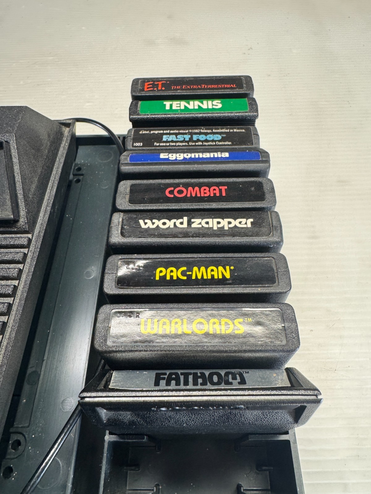 Vintage Atari 2600 Video Computer System Console w/ 9 Games No Controllers