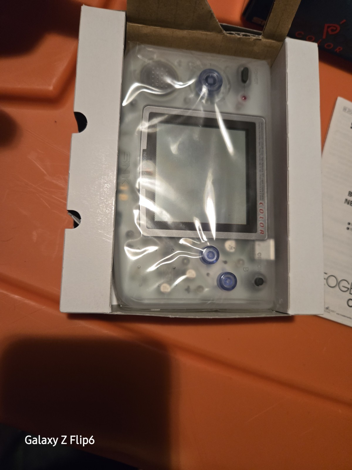 NEW SNK Neo Geo Pocket Color Clear Console *RARE- WESTERN EDITION* Free SHIPPING