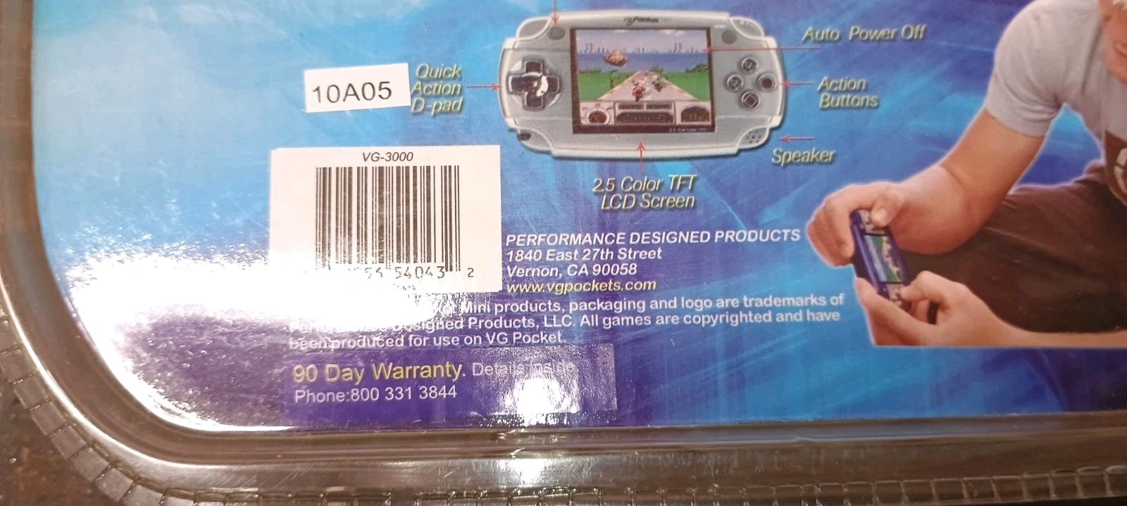 Vintage NOS SEALED, VG Pocket Max HANDHELD Clone Console 75 Arcade Game Library