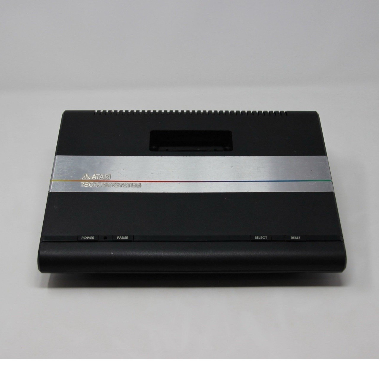 Atari 7800 ProSystem Black Silver RF Pause Button Home Console System – Untested